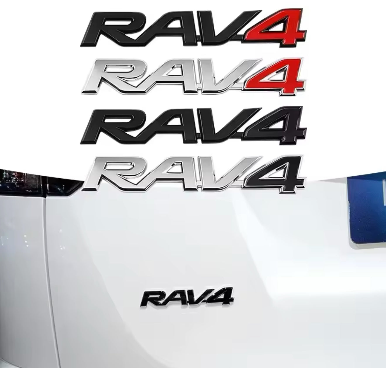 Emblème logo lettrage pour Toyota RAV4