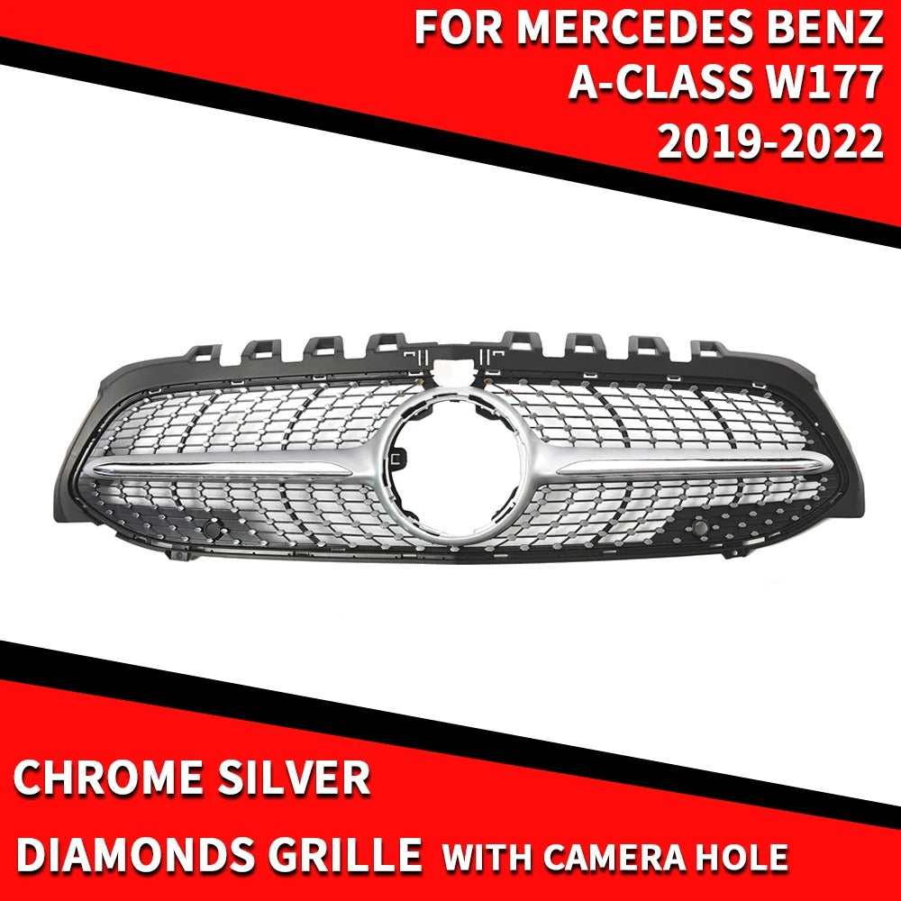 Calandre de Pare-Choc Avant pour Mercedes Benz Classe A W177, 2019-2022, A200, A220, A250, A35