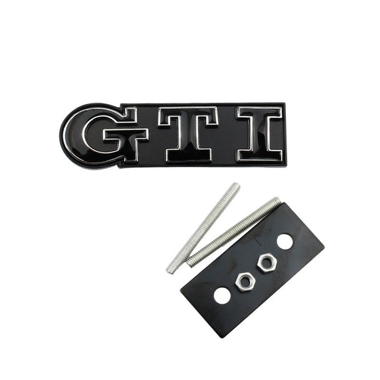 Embléme de calandre GTI couleur Noir/chrome