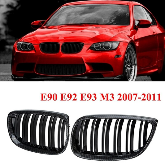 Calandre couleur CARBONE pour BMW serie 3 E90 E92 E93 M3 2007-2011