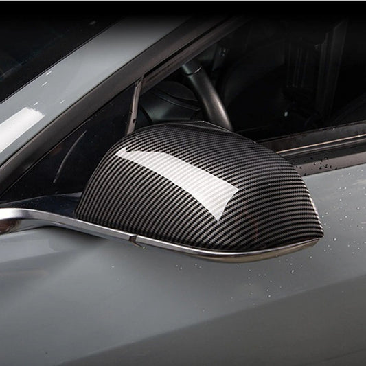  Lentille de rétroviseur latéral de Chauffage de Voiture avec  Film Anti-éblouissant Membrane de Pluie Anti-buée Blanc, pour Tesla modèle  3 2017-2021 Noir Blanc