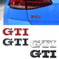 Emblème arrière Volkswagen GTI plusieurs couleur disponible